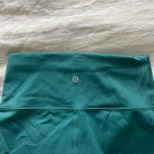 Lululemon Teal Align 6” Biker Shorts